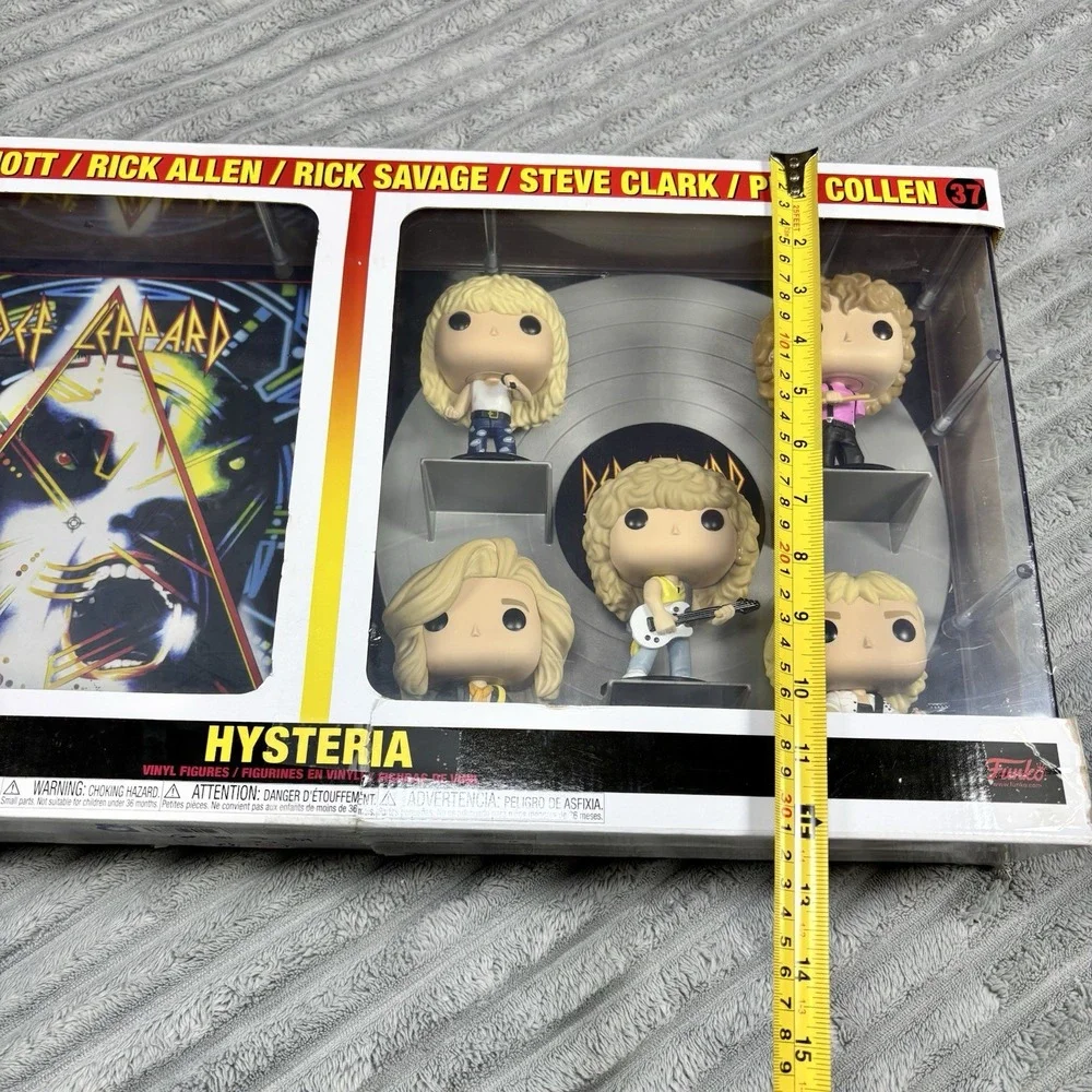 New Funko Pop! 2022 Def Leppard Hysteria Album Deluxe Vinyl 5 Figures Limited Ed